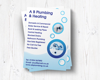plumber leaflets