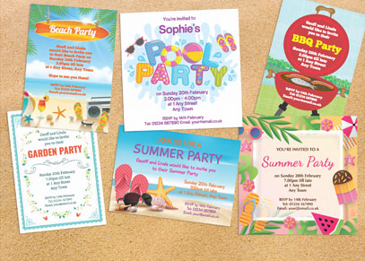 Summer Party Invitations