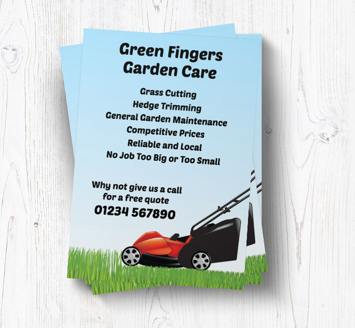 lawn cutting leaflets