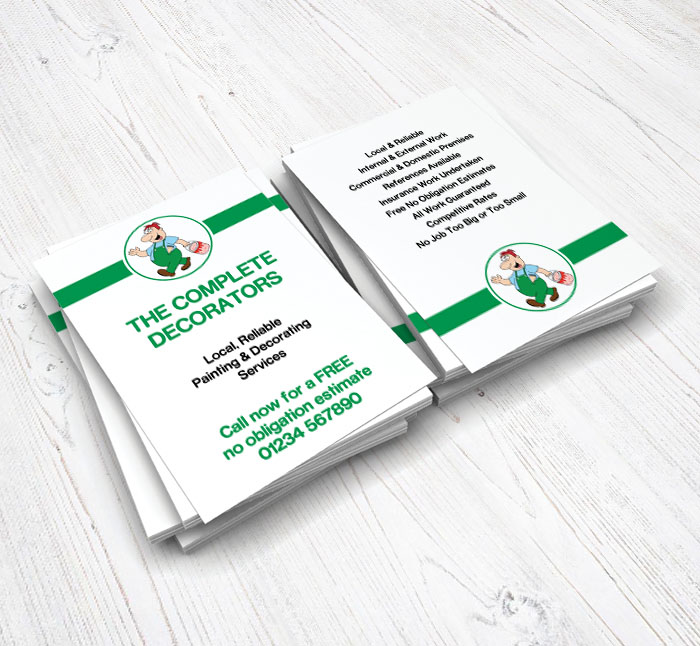 cartoon decorator flyers