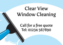 window washer flyers
