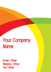 abstract wave flyers