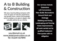 black and white tools flyers