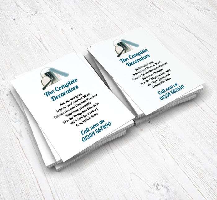 paint tin and roller flyers