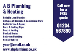simple plumbing flyers