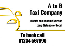 outline taxi flyers
