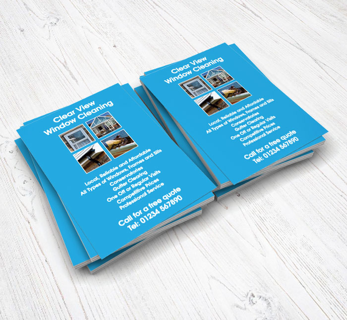 portrait window cleaning flyers