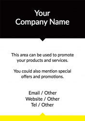 black and yellow flyers