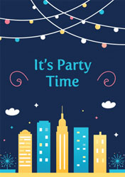 rooftop party invitations