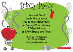 smoking barbecue invitations