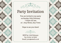 vintage party invitations