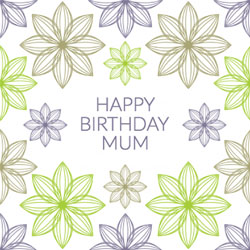 sketched flowers wrapping paper