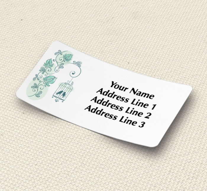 bird cage address labels