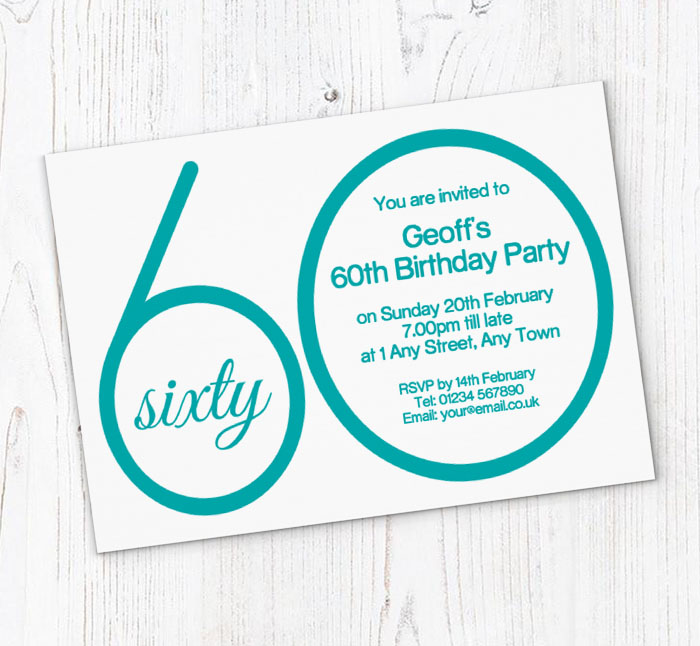 the big 60 birthday party invitations
