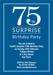 surprise 75th birthday party invitations