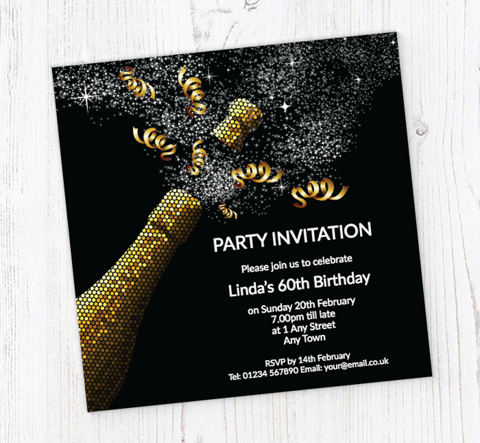 60th birthday invitations