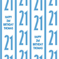 21st vertical stripes wrapping paper