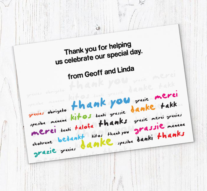 multilingual thank you cards