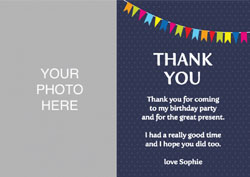 party photo thank you cards