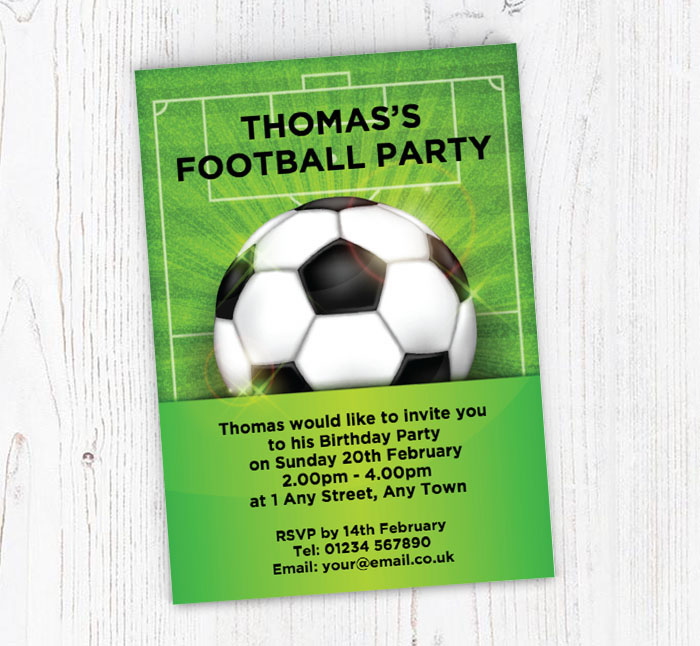 football game party invitations