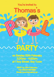 pool party invitations