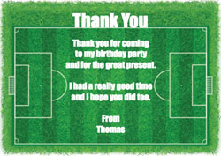 football pitch thank you cards