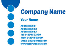 blue circles business cards