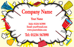 cleaning cloud burst business cards