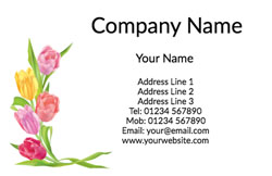 tulips business cards