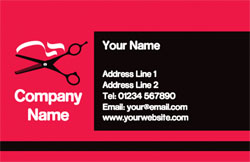 hairdressing business cards