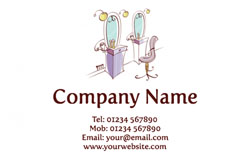 hair salon business cards