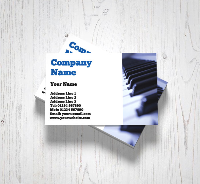 piano tutor business cards