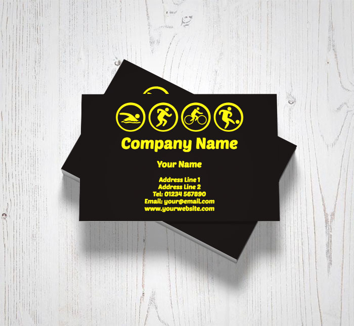 sporting icons business cards