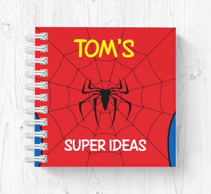 spiderman mini notebook