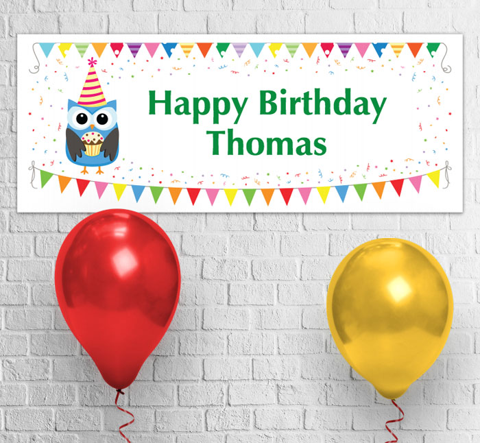 party owl party banner