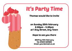 cookie 1st birthday party invitations