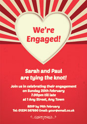 love heart invitations