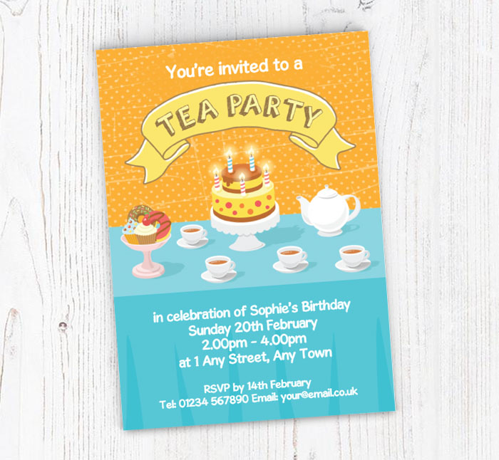 tea party invitations