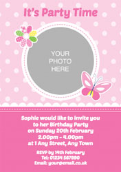 butterfly photo upload invitations