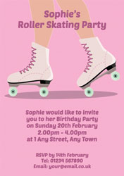 roller skating boots invitations
