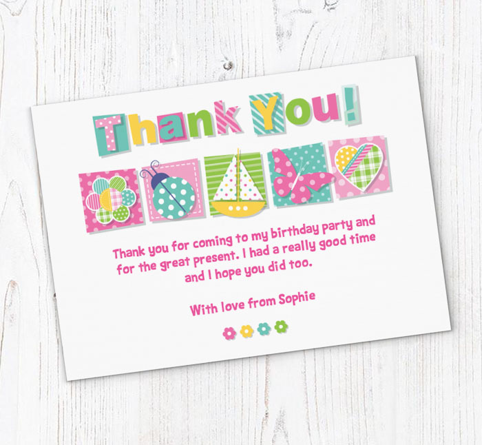 cute cutouts thank you cards