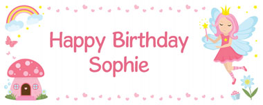 fairy dreams party banner