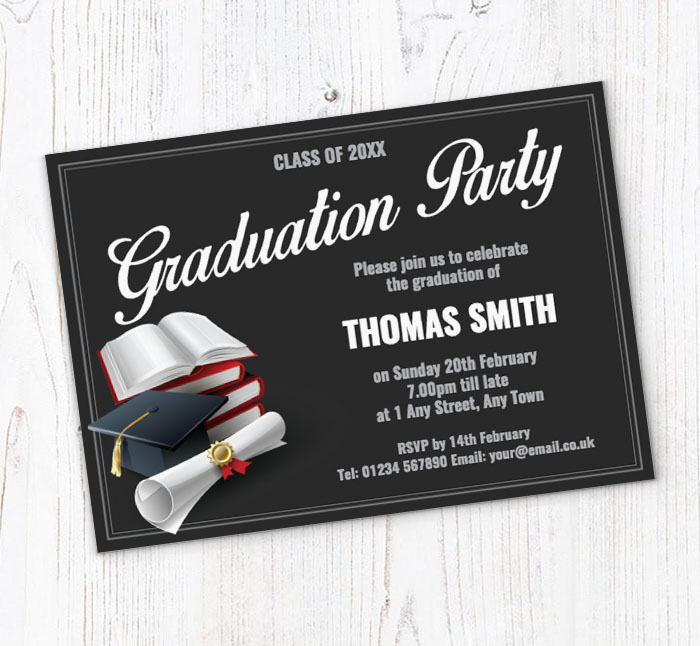 graduation certificate invitations