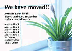 house plant moving cards