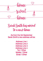 hanging words moving cards