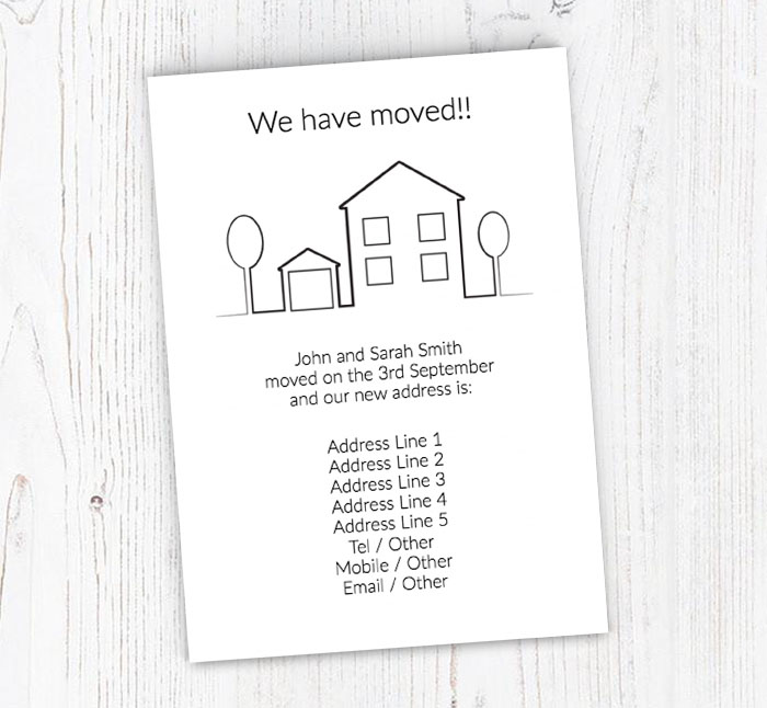 house outline moving cards