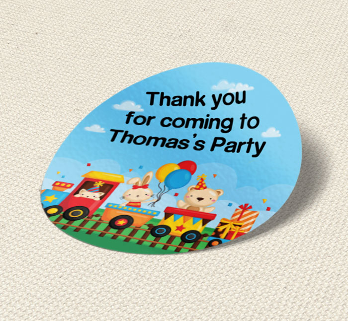 train party stickers