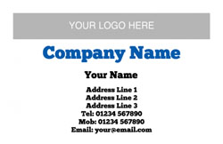 horizontal logo upload business cards