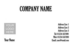 traditional logo upload business cards