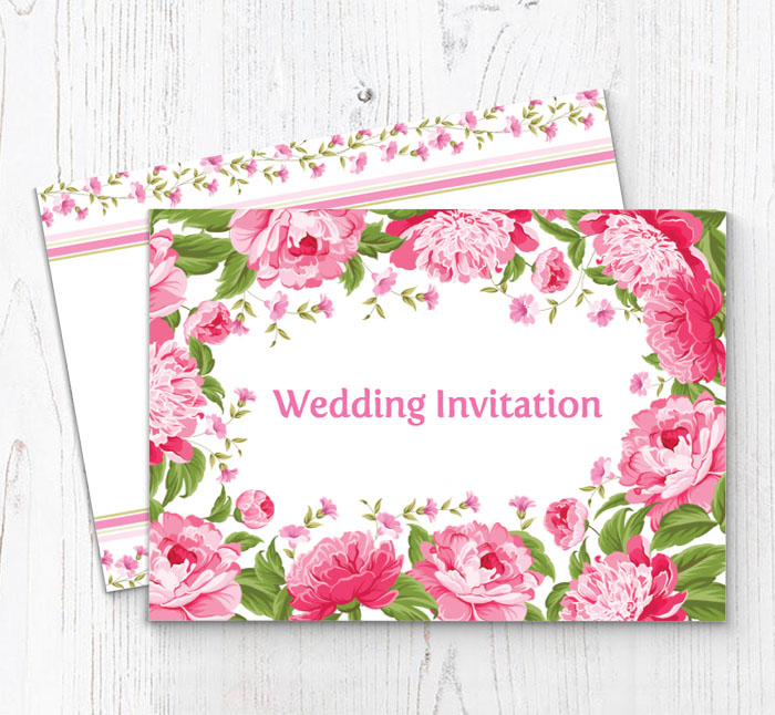 floral border invitations